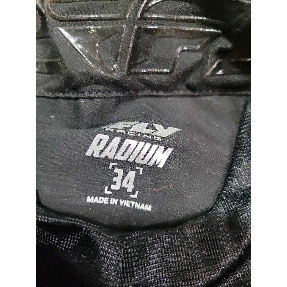 Fly Racing Radium Shorts 34 Black White Vented - Picture 9 of 9